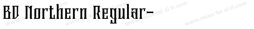 BD Northern Regular字体转换